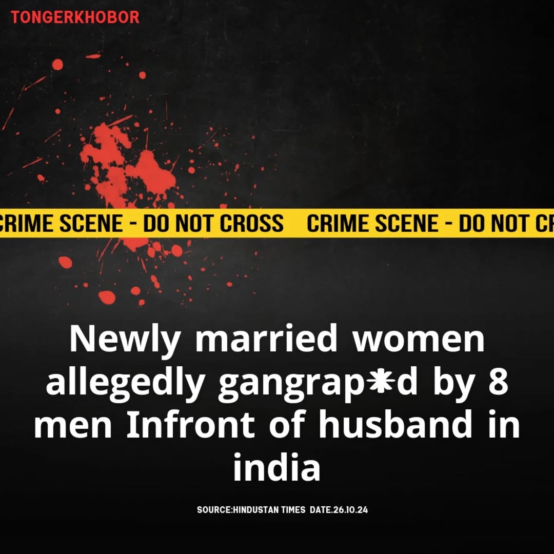 Eight intoxicated men allegedly gang ra*ped a newly-married 19-year-old woman and filmed the assa*ult after tying her husband to a tree at a popular p...