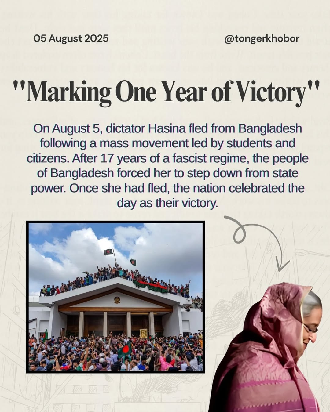 August 5 doesn’t just mark the fall of a regime  it marks the awakening of a nation.