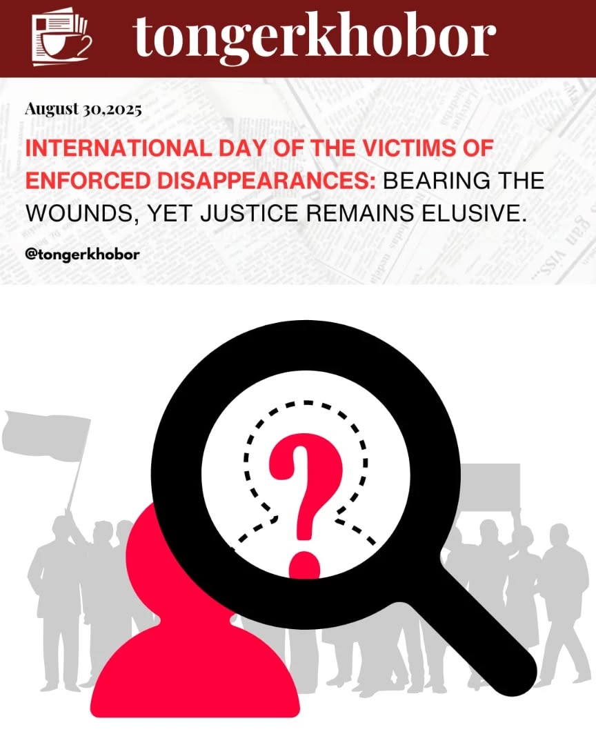 The International Day of the Victims of Enforced Disappearances, observed annually on August 30, serves to raise global awareness about the grave inju...
