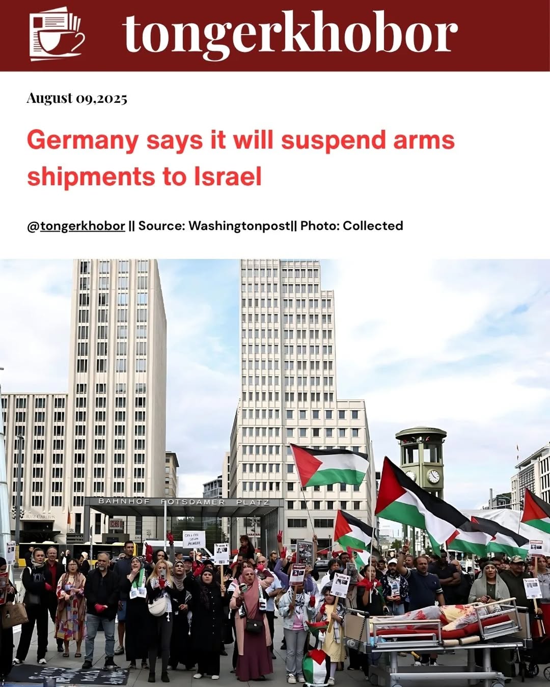 Germany, a staunch supporter of Israel and its second-largest weapons supplier after the United States, said Friday that it would not approve new weap...