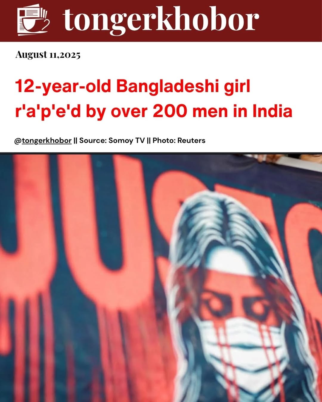 A 12-year-old Bangladeshi girl, who ran away from her home out of fear of her strict parents after failing in one subject in school, was sneaked into ...