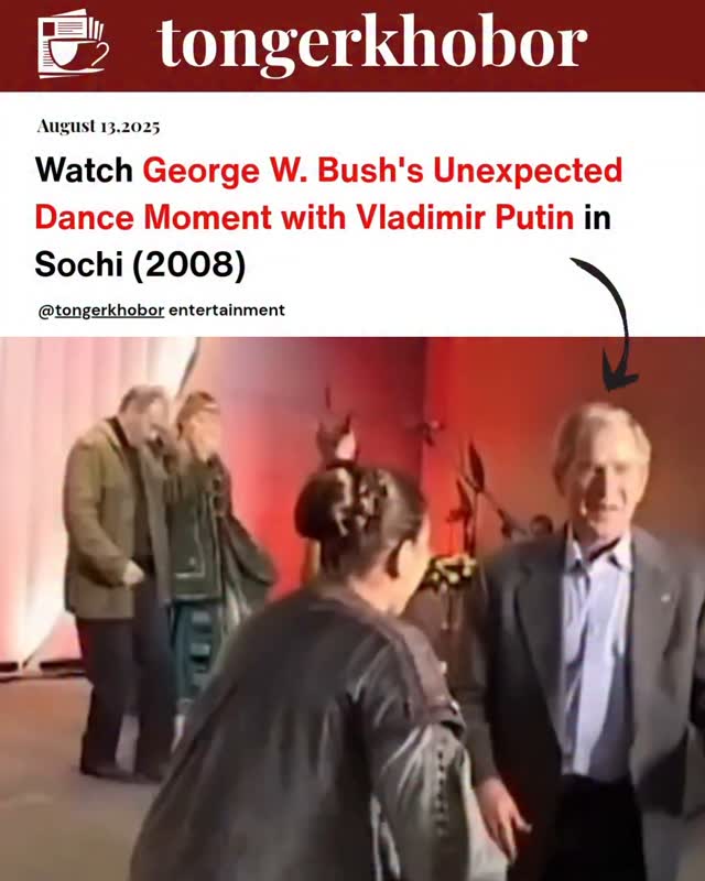 Throwback Moment: George W. Bush Shares a Dance as Vladimir Putin Looks On in Sochi, 2008
