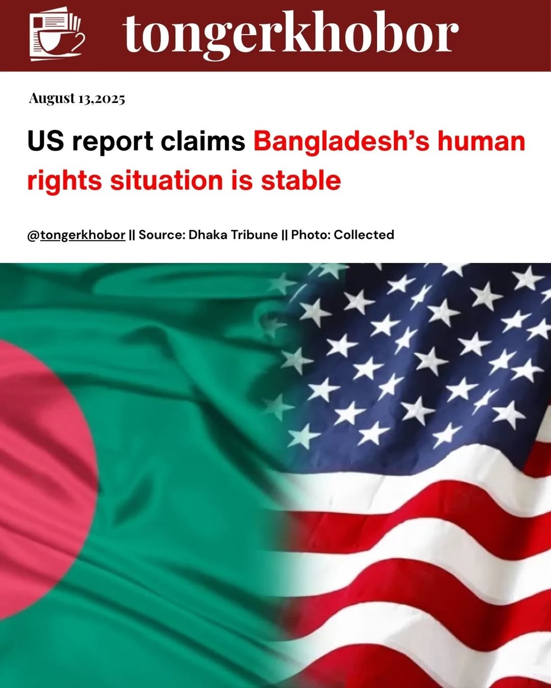 US Says Bangladesh’s Rights Situation Improved After August Power Shift