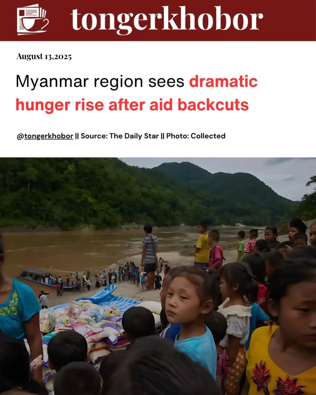 In Myanmar, a significant rise in hunger is being reported, particularly among Rohingya refugees and in areas affected by conflict and displacement, w...
