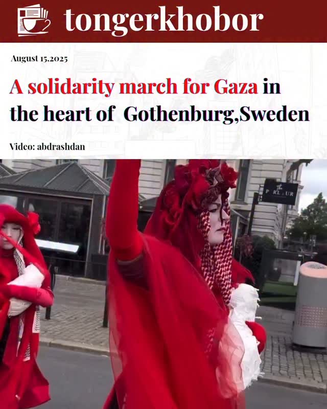 A solidarity march for Gaza in the heart of #Gothenburg, #Sweden