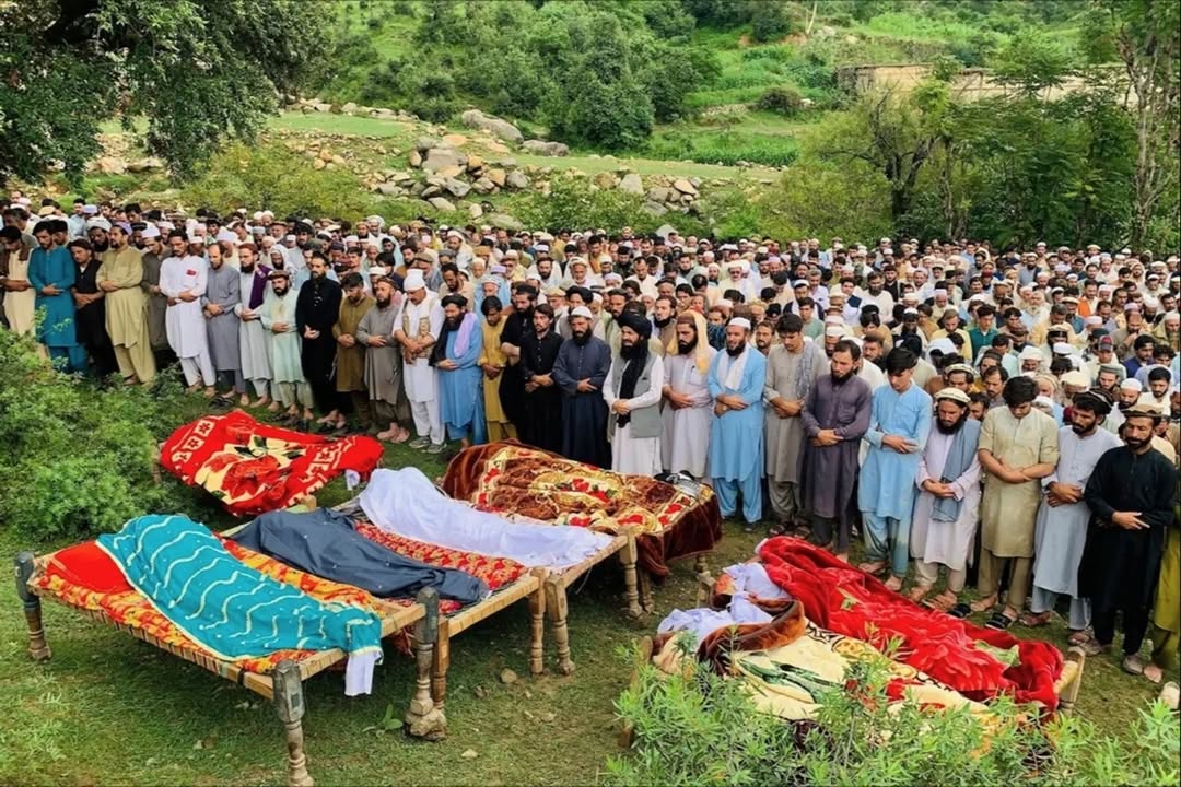 Rescuers in northern Pakistan have recovered dozens of bodies overnight from homes devastated by landslides and flash floods.