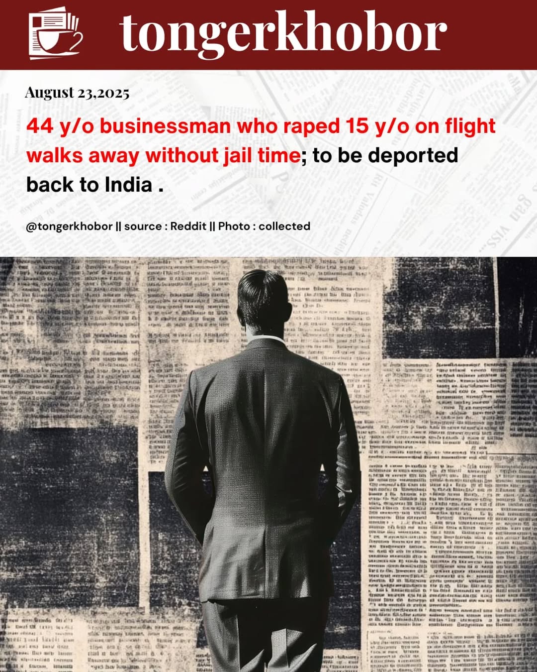 A 44-year-old Indian businessman was convicted in Switzerland for raping a 15-year-old girl during a nine-hour flight from Mumbai to Zurich in March 2...