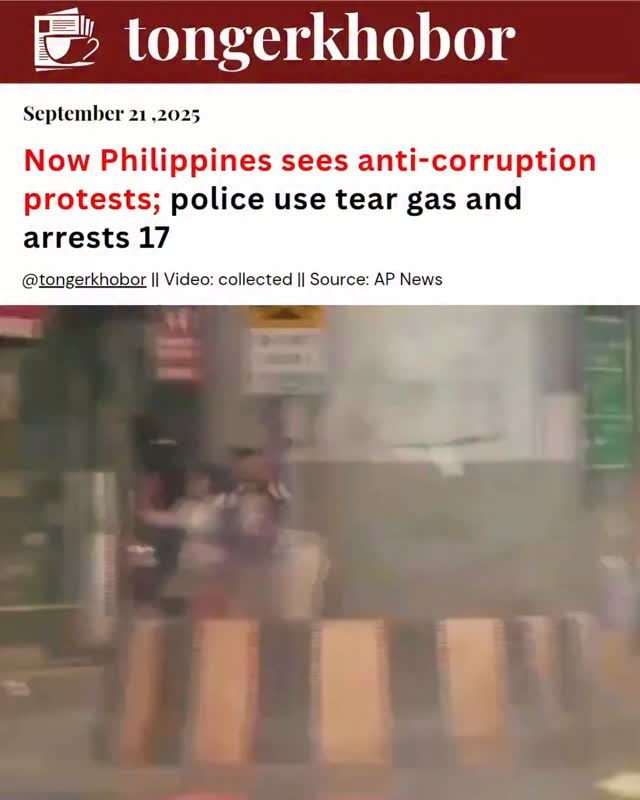 Thousands of Filipinos poured into the streets of Manila on Sunday, demanding accountability over a massive corruption scandal tied to flood-control p...