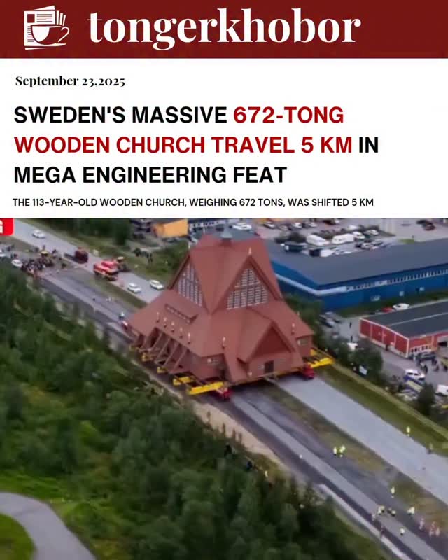 Sweden has successfully completed a massive engineering project in Kiruna, a town located above the world's largest iron ore mine.