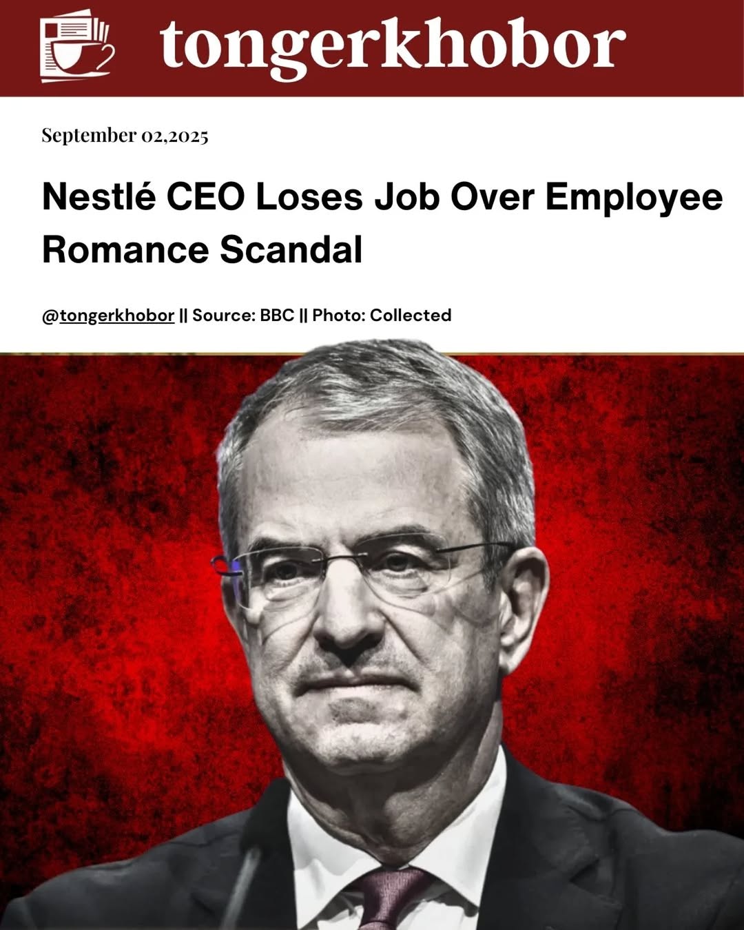 Nestlé has dismissed its CEO, Laurent Freixe, after just one year in the role for failing to disclose a romantic relationship with a direct subordinat...