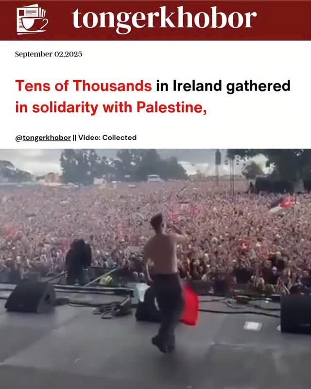 Tens of Thousands in Ireland gathered in solidarity with Palestine
