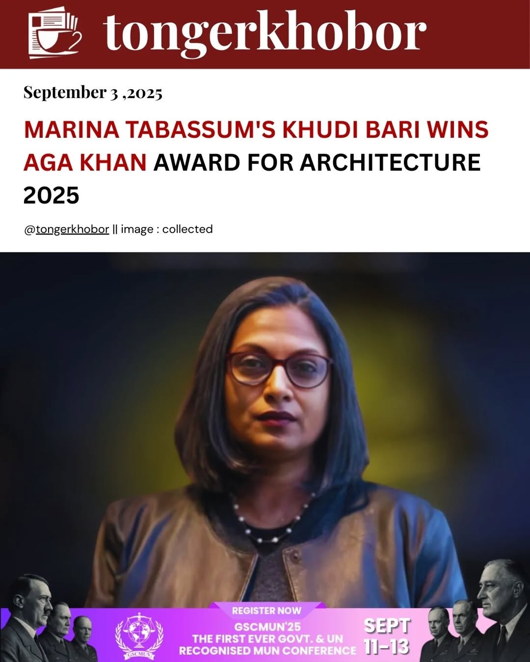 MARINA TABASSUM'S KHUDI BARI WINS AGA KHAN AWARD FOR ARCHITECTURE 2025