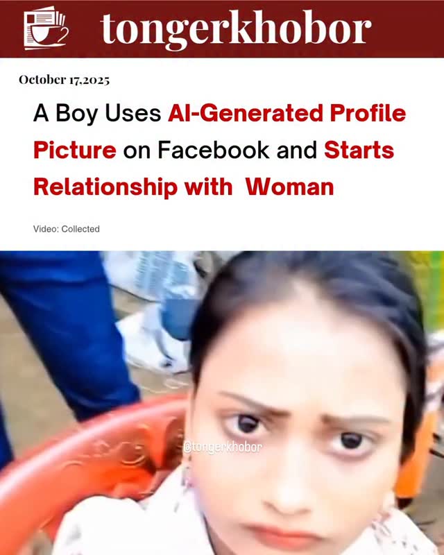 A Boy Uses Al-Generated Profile Picture on Facebook and Starts Relationship with Woman