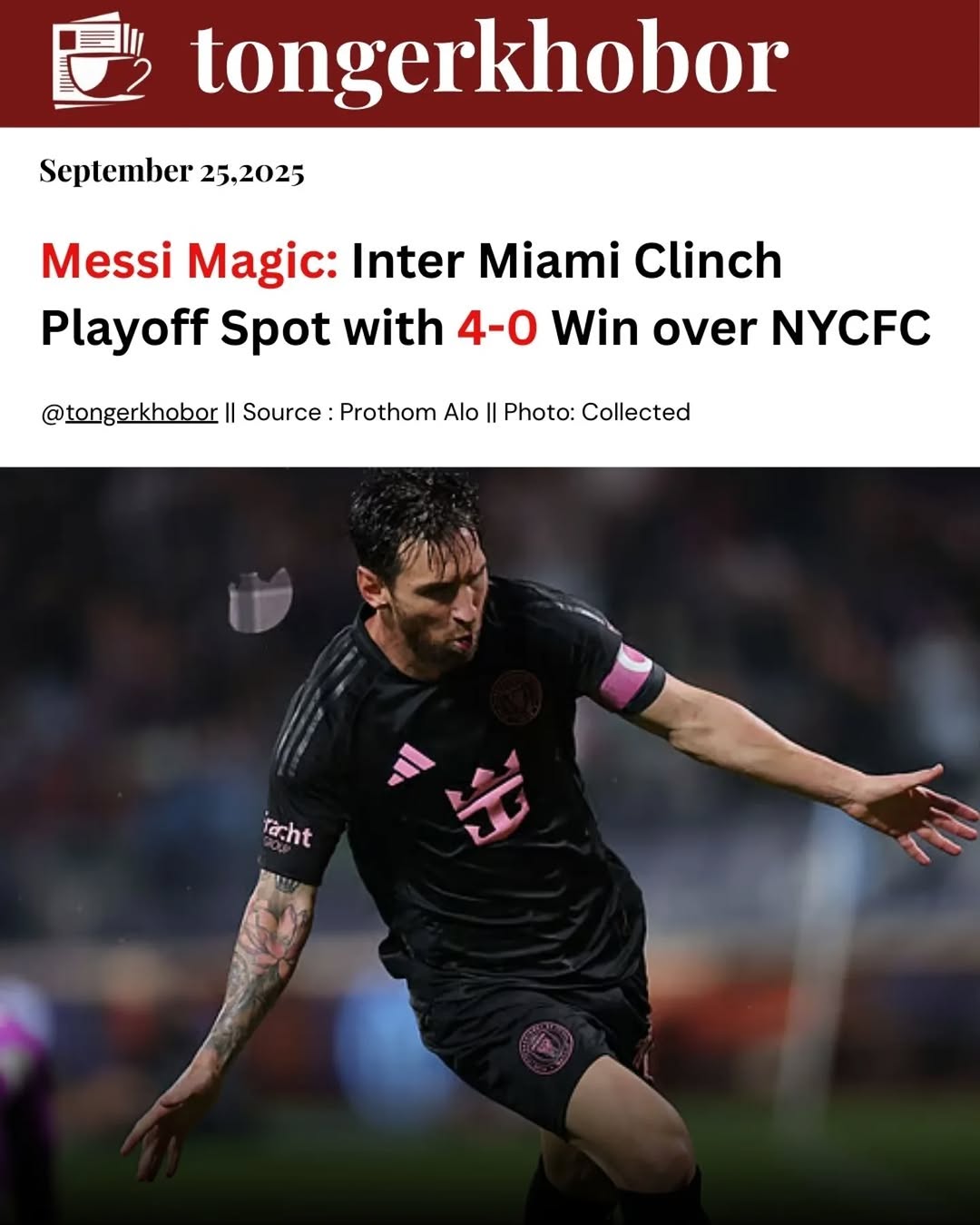 Lionel Messi once again lit up Major League Soccer, scoring twice and providing an assist as Inter Miami crushed New York City FC 4-0 at Citi Field on...