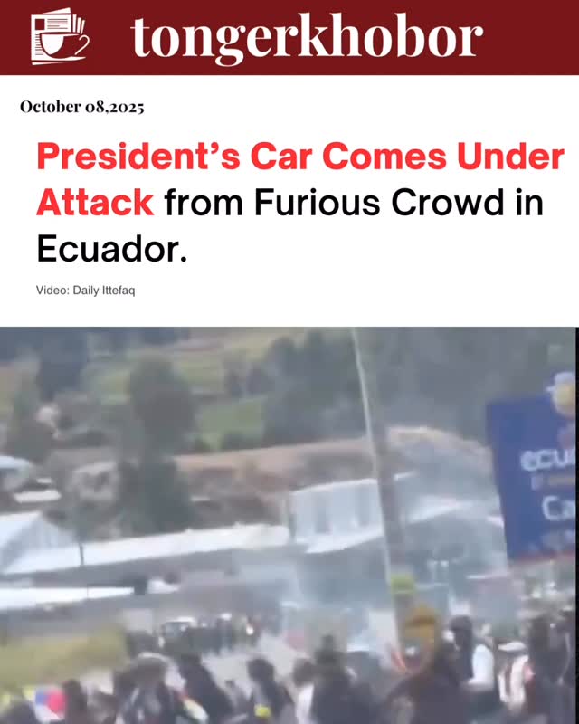 Ecuadorian President Daniel Noboa survived an assassination attempt on October 7, 2025, when his motorcade was attacked by about 500 protesters in Can...