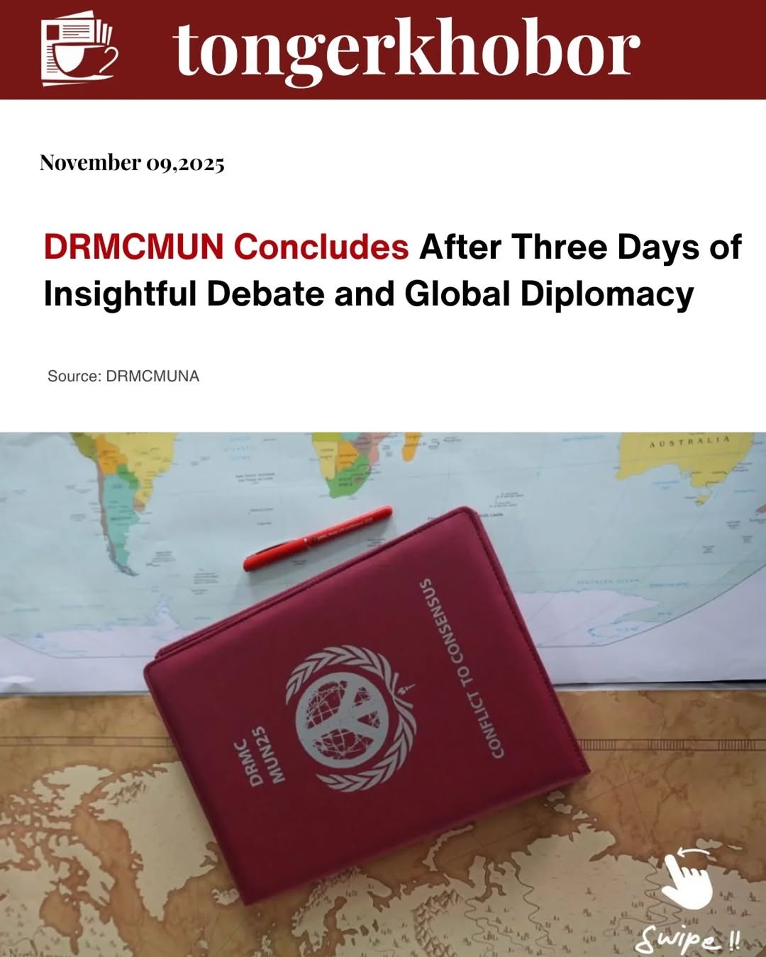 DRMCMUN Finally Concludes After Three Days of Insightful Debate and Global Diplomacy.