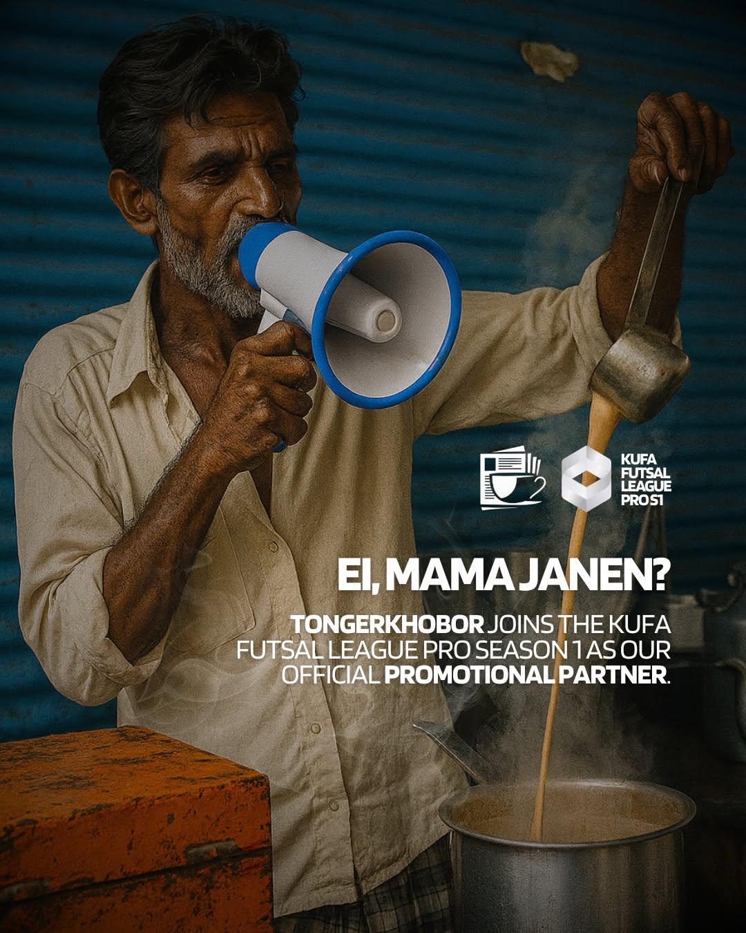 We’re proud to announce that Tongerkhobor, @tongerkhobor is the official Digital Promotional Partner for the KUFA Futsal League Pro Season 1!