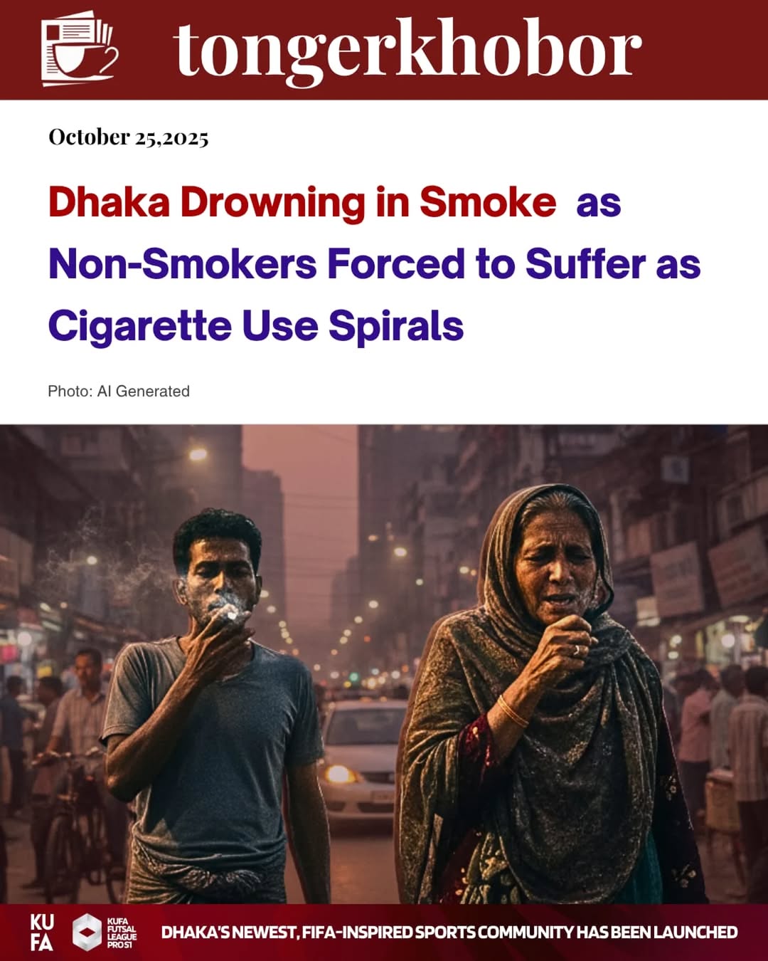 In Bangladesh, smoking has become a full-blown public health crisis.