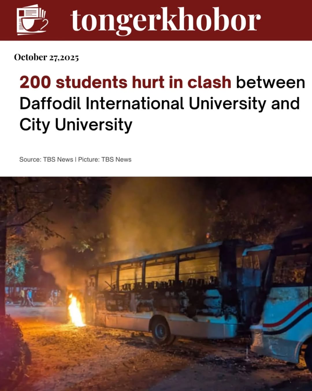 Clashes, chases, and counter-chases broke out overnight between the students of Daffodil International University (DIU) and City University over a tri...