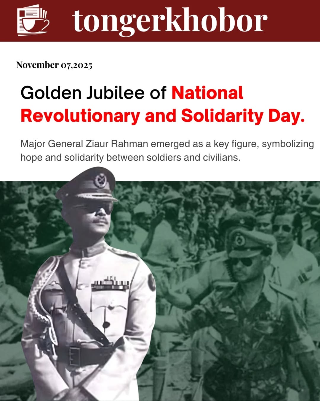 The Golden Jubilee of National Revolutionary and Solidarity Day marks the 50th anniversary of the historic events that took place on November 7, 1975,...