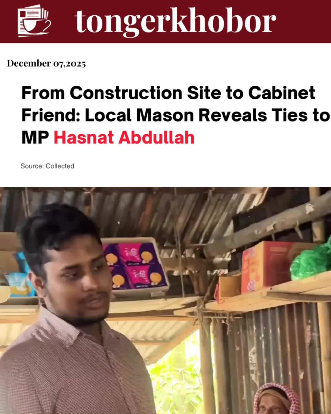 The often-heated local election campaign took a surprising, personal turn when political activist and candidate Hasnat Abdullah effectively turned a r...