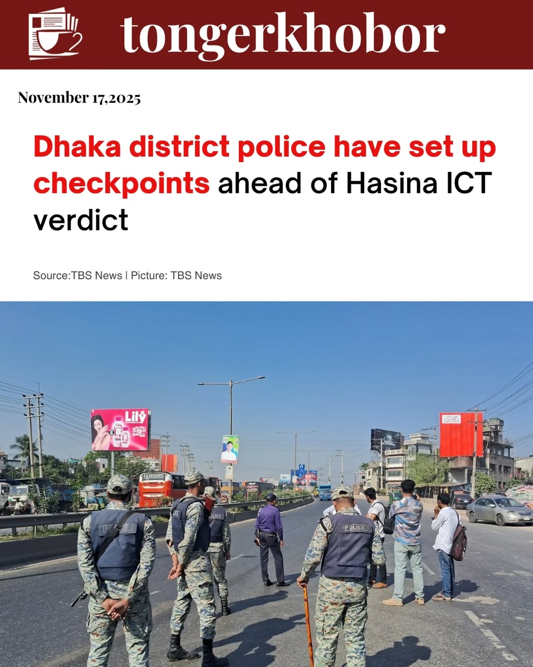 "The checkpoints have been active since yesterday, and police are on high alert to ensure no one creates any disorder," said Sub-inspector (SI) of Ami...