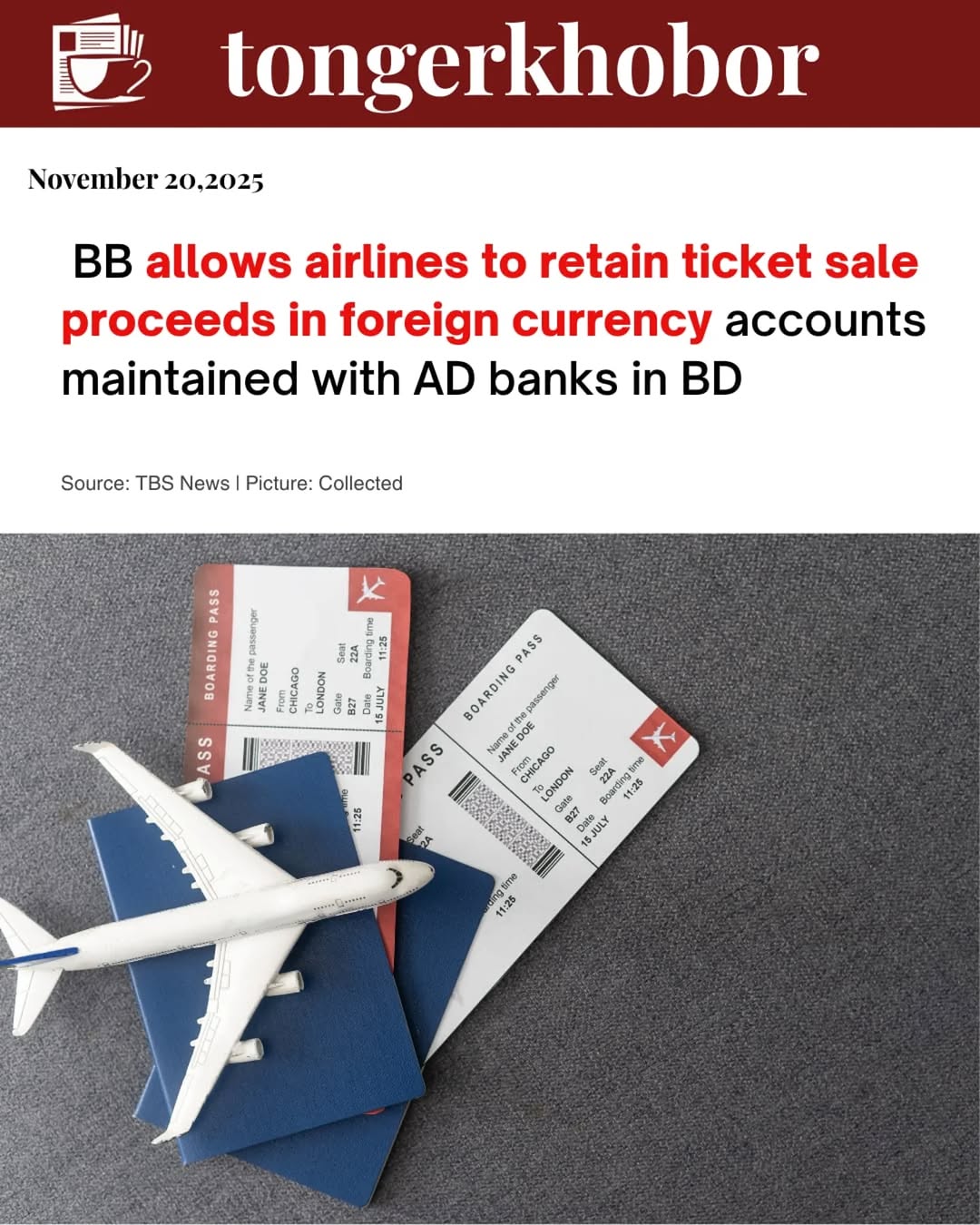 The Bangladesh Bank has allowed resident Bangladeshi nationals to purchase air tickets using international cards from airlines operating in the countr...