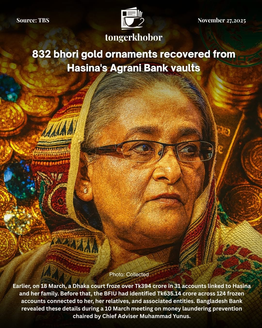 Officials said vaults 751 and 753 at Agrani Bank were opened today by a joint team of the CIC and other agencies, following Bangladesh Bank rules.