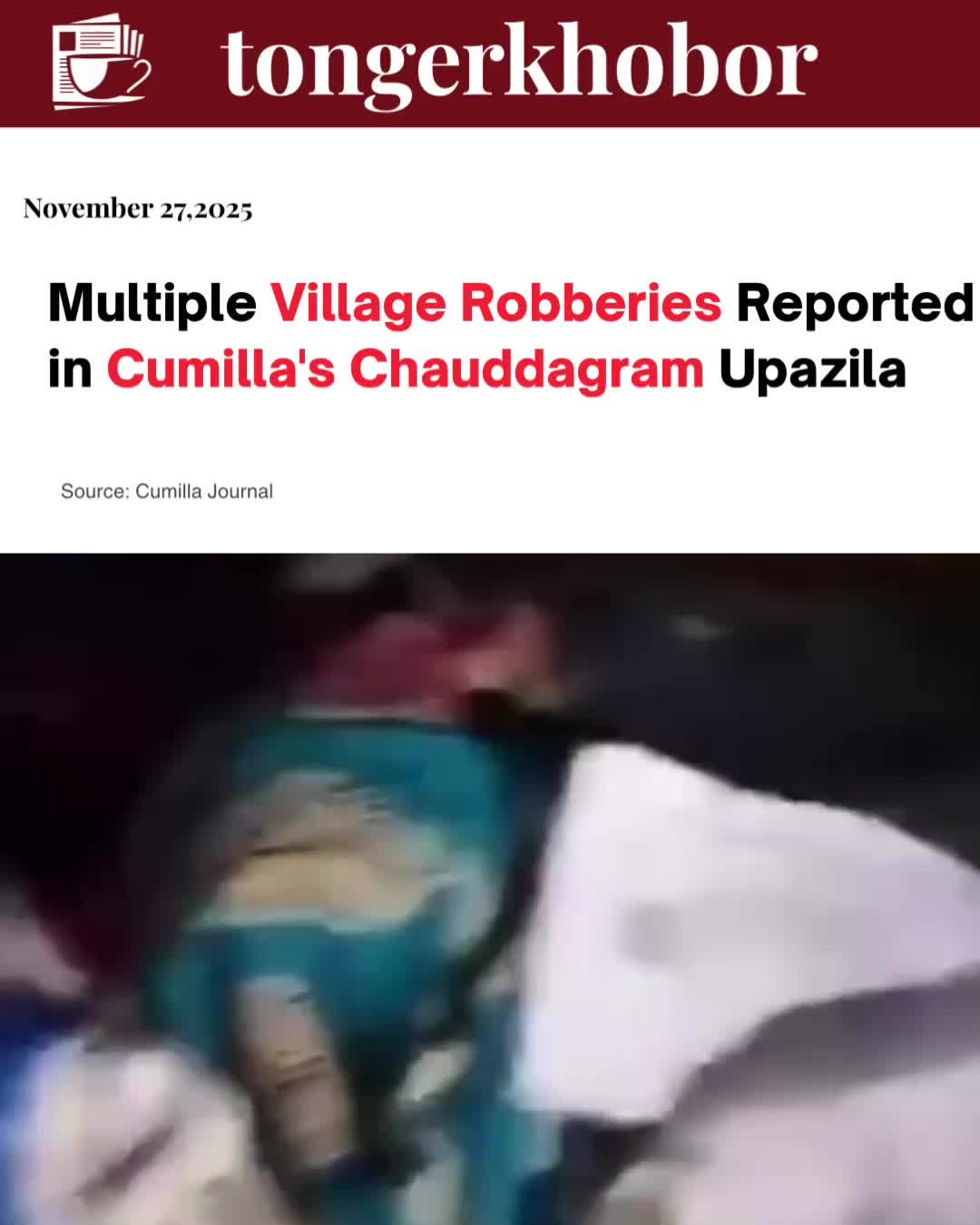 A sense of fear and alarm has gripped the residents of Kashinagar Union (No.