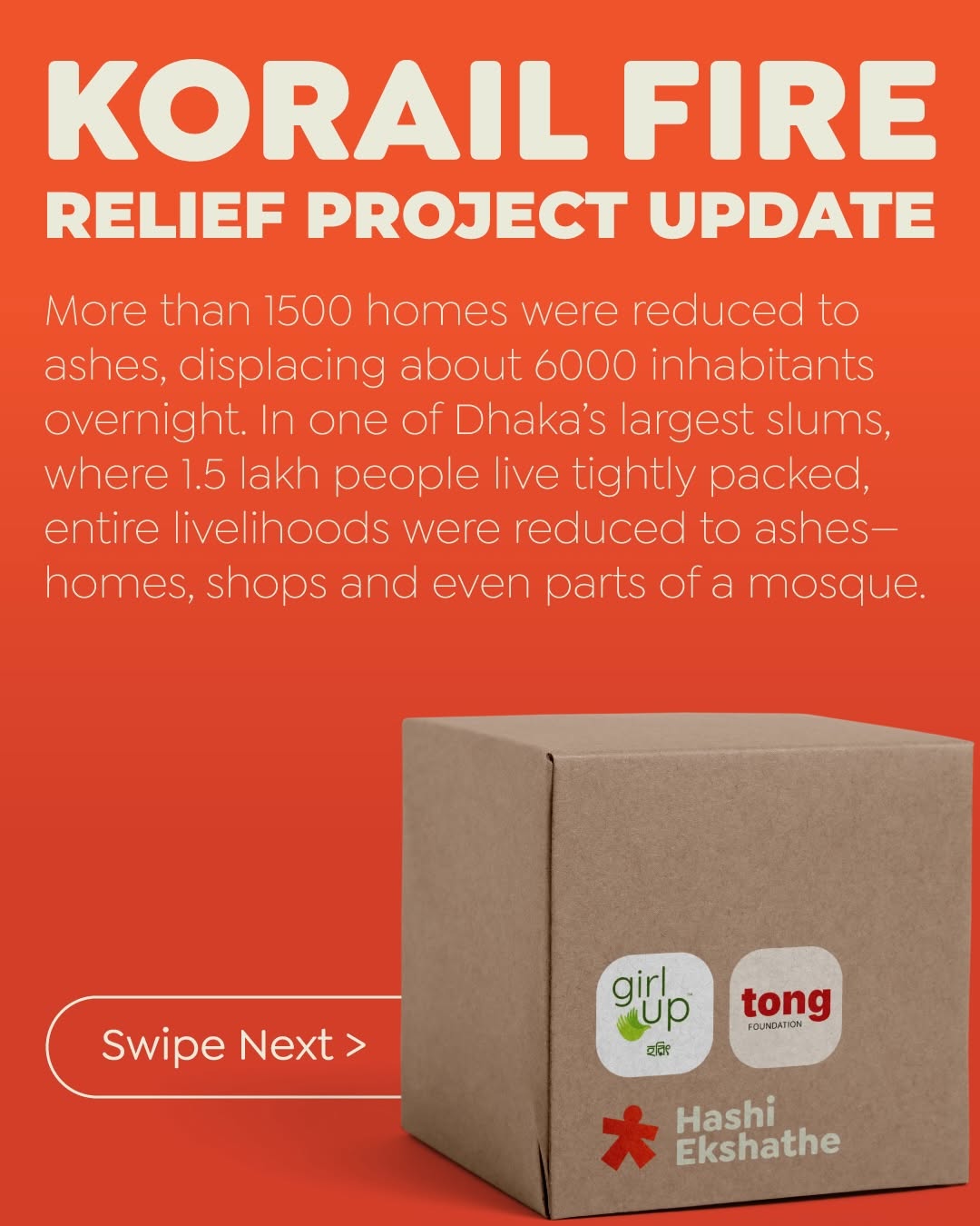 We’re grateful to announce that Girl Up Horit(@equally.horit) and Tong Foundation(@tongfoundation) have stepped up to support our relief efforts.