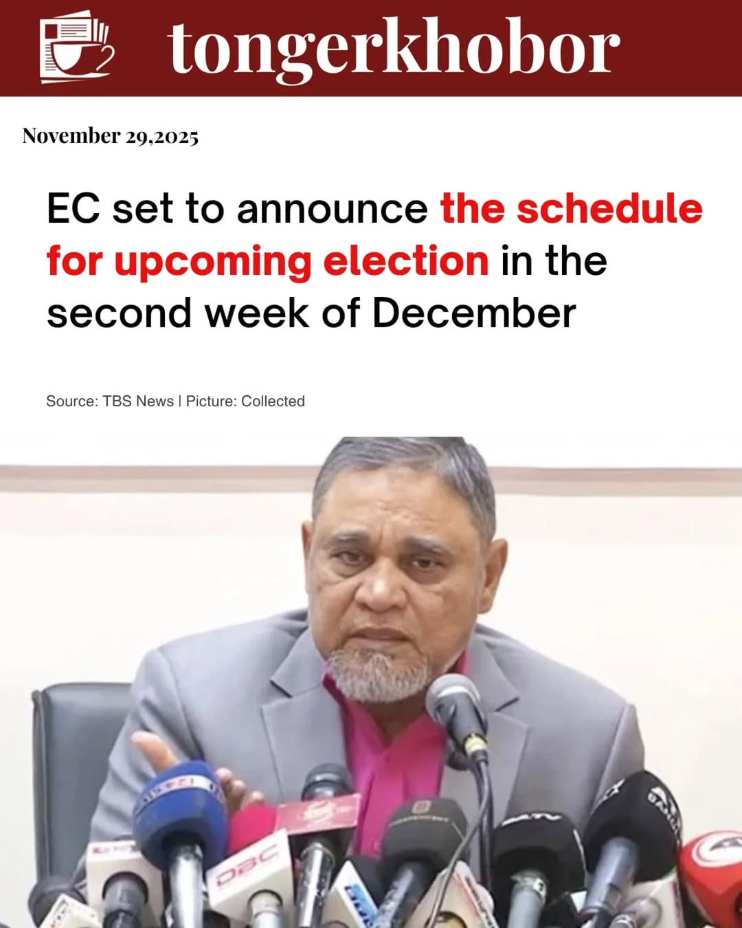 The Election Commission is set to announce the schedule for the upcoming national election and the referendum, scheduled for February, in the second w...