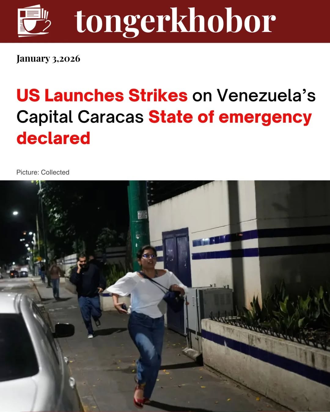 The United States carried out strikes inside Venezuela early on Saturday. Explosions rocked Caracas early Saturday morning.