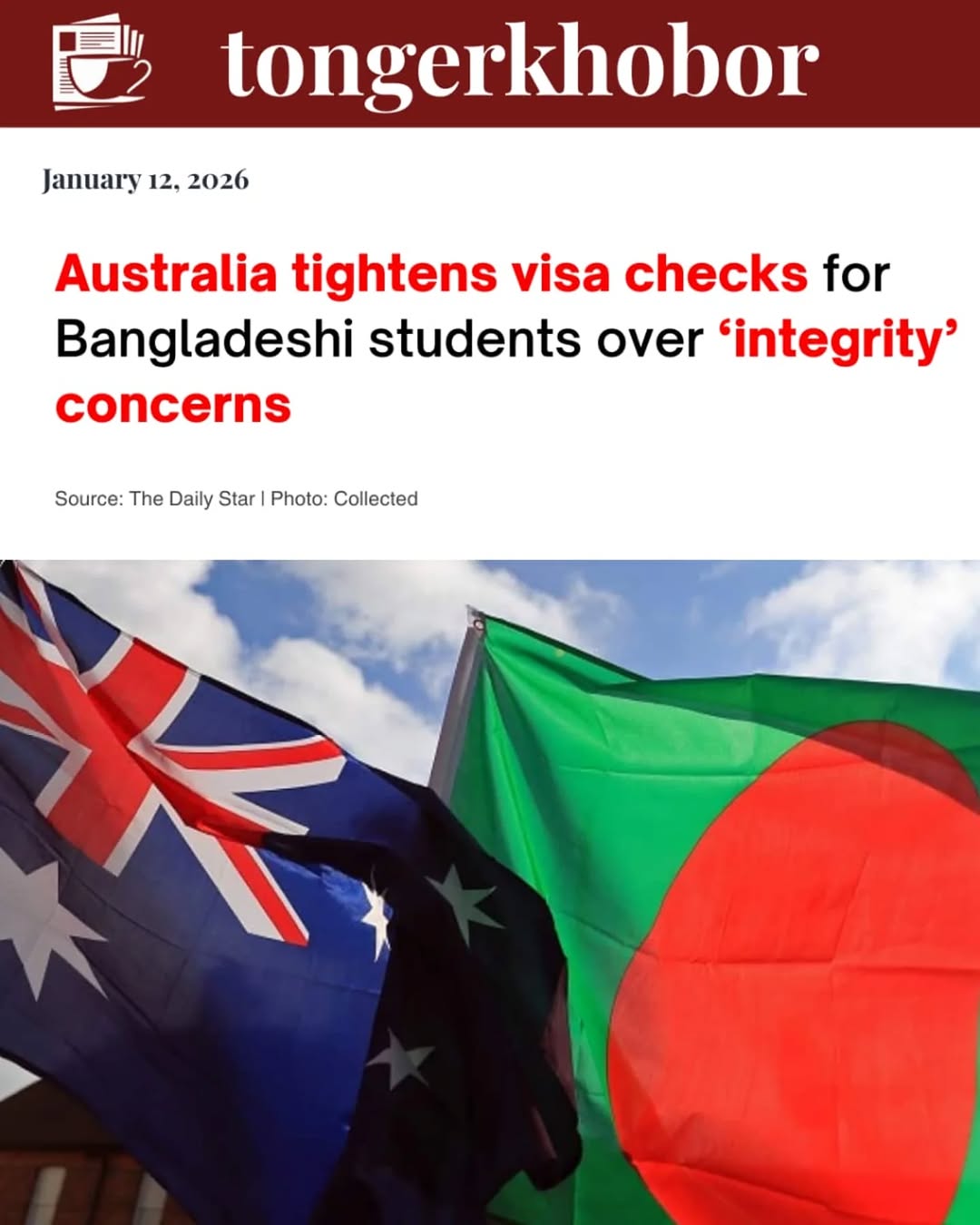 Bangladesh placed on the highest risk list after being shifted from Evidence Level 2 to level 3