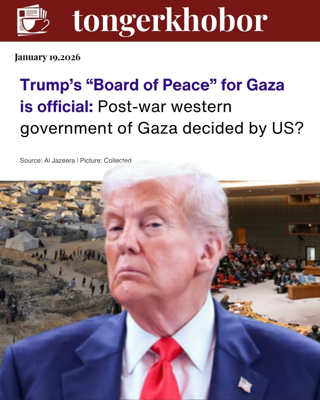 The “Board of Peace” is an international body established under former U.S.